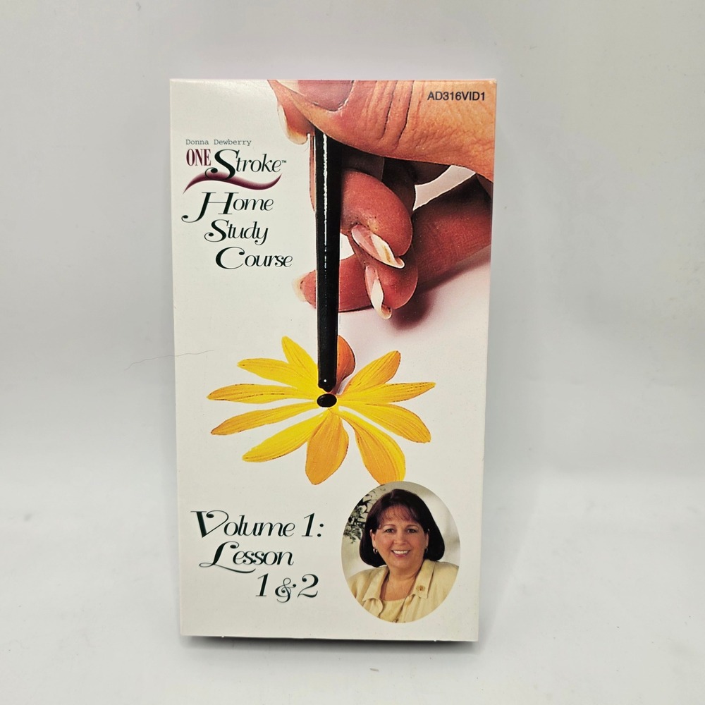 Donna Dewberry One Stroke VHS Volume 1 Lesson‎ 1&2 Painting Tutorial DIY